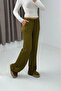 Women's Bürümcük Casual Drapey Trousers Green - 2