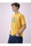 Typography Back Print Oversized Mustard T-shirt - 2