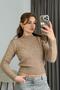 Women's Stone Detailed Soft Mink Knitwear Sweater