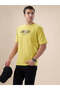 Typography Back Print Oversized Lime T-shirt - 2