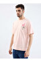 Back Print Peach Oversized T-shirt - 2