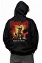 Unisex Oversized Kings of Metal Manowar Sırt Printed Hooded Rock Band Sweatshirt - 3
