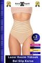 # Corset Body Shaper Abdominal Waist Tightener Laser Cut High Waist Slip Corset - 3 Pieces