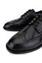 Men's Genuine Leather Black Classic Shoes - 3