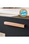Metal 224 mm 22.4 cm Shiny Bronze Long Furniture Drawer Cabinet Handles Kitchen Cupboard Door Handle - 6