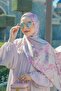 Wonderland Satin Shawl - Mauve Rose