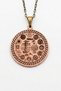 Women's and Men's Copper Necklace Nur Circle (Protection, Abundance, Evil Eye and Spiritual Balance) Pure Copper Necklace - 3