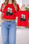 Mother Daughter Combination Oversized T-Shirt - Mother & Child Twin T-Shirt Mama Mini Ba Printed Single Price