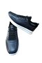 R & Yıl 5985 Men's Genuine Leather Rubber Laced Casual Shoes - 2