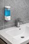 Wall Mounted Manual Liquid Soap Dispenser 8 Pieces Adhesive and Screw-On Non-Spill Soap Dispenser 350 ml V-1 - 5