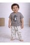 Infant Boys Animal Character Print Cotton Pajama Set – T-Shirt & Pajama Pants Nightwear