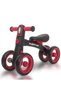Kids Balance Bike Tricycle with 4 Wheels & LED Light | Toddler Ride-On Cycle 12–24 Months (Black)
