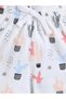 Girls Cactus Print Cotton Pajama Set – T-Shirt & Shorts Nightwear - 2