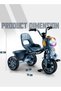 Baby Tricycle for Kids with Music, Lights, High Backrest & Storage Basket | Kids Cycle 2–5 Years - 2