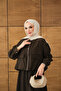 Women's Double Pocket Look Zippered Skirt Suit Brown - 2