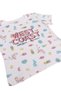 Girls West Coast Print Cotton Pajama Set – T-Shirt & Shorts Nightwear - 6