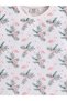 Girls Flamingo Print Cotton Pajama Set – T-Shirt & Shorts Nightwear - 6