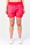 Women Brand Logo Basic Shorts, Red