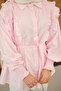 Women's Ruffle Detail Shirt Pink - 6