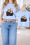 Mother Daughter Combination Oversized T-Shirt - Mother & Child Twin T-Shirt Mama Mini Ba Printed Single Price