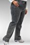 59024 Large Size Jeans with Stone Detail on the Hem - Anthracite - 6