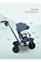 3-in-1 Baby Tricycle with Push Handle, Canopy & Rotatable Seat | Kids Cycle 1.5-5 Years Blue - 7