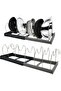 Stainless Steel Pan Organizer Rack for Cabinet & Drawer, Heavy-Duty Lid Holder