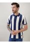 Vertical Stripe Regular Fit Polo T-shirt