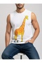 Fashion Hunter Giraffe – Heeled Design T-Shirt / Tank Top (Optional) - 3