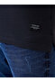 Textured Henley Neck Regular Fit Charcoal T-shirt - 6
