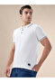 White Tipping Collar Regular Fit Polo T-shirt - 2