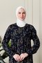 Shirred Robadan Buttoned Front Viscose Fabric Tesseture Clothing Mother Dress Prayer Dress - 6