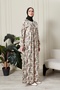 Shirred Robadan Buttoned Front Viscose Fabric Tesseture Clothing Mother Dress Prayer Dress - 5
