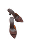 Selene Mia Women's Thin Heeled Slippers 001262 Matte Brown - 3