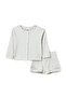 Girls 2 Pc Set Blue-Stripe Seersucker Button-Up Top & Ruffle-Trim Shorts Set - 2