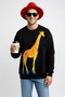 Fashion Hunter Giraffe – Heeled Design Sweatshirt / Hoodie (Optional) - 2