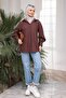 Brown Sleeve Tie-Detail Button Shirt - 2