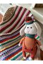 Hand Knitted Colorful Baby Blanket Si - 6