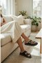 Stoned Double Buckled Soft Sole Eva Slipper
