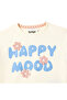 Girls 2pc Set “Happy Mood” Ladybug Ruffle-Trim Top & Shorts Set - 4