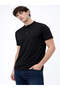 Solid Henley Neck Regular Fit Black T-shirt - 2