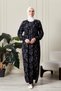 Shirred Robadan Buttoned Front Viscose Fabric Tesseture Clothing Mother Dress Prayer Dress - 5
