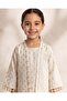 Girls White Printed 3 Piece Set With Trousers - 4