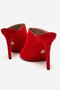 Red Suede Women's Open Toe Red Sole Stiletto Heel U t Slipper Melody - 4
