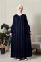 Kupra Fabric Hijab Dress with Button Detail, Comfortable Fit, Long Dress, Premium Plus Size Hijab Dress