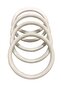 50 Pieces of Linen Rings - 6 cm Plastic Rings, Rustic Rings - 2
