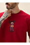 Oversized Back Graphic Print Maroon T-shirt - 4