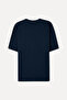 Men's Navy Blue Comfort Fit Crew Neck T-Shirt - 2