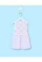 Infant Girls Pink Crocheted Crinkled Bottom Dress