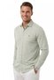 Green Slim Fit Striped 100% Cotton Men's Shirt – Breathable Stylish Casual Shirt 2602626